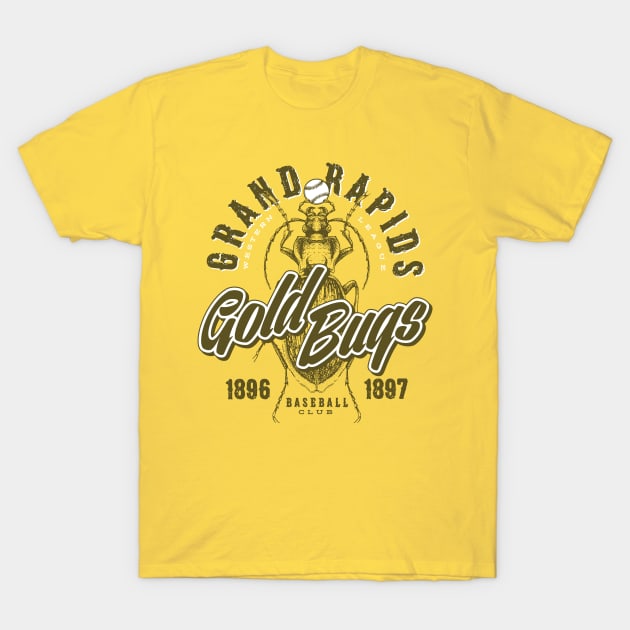 Grand Rapids Gold Bugs T-Shirt by MindsparkCreative